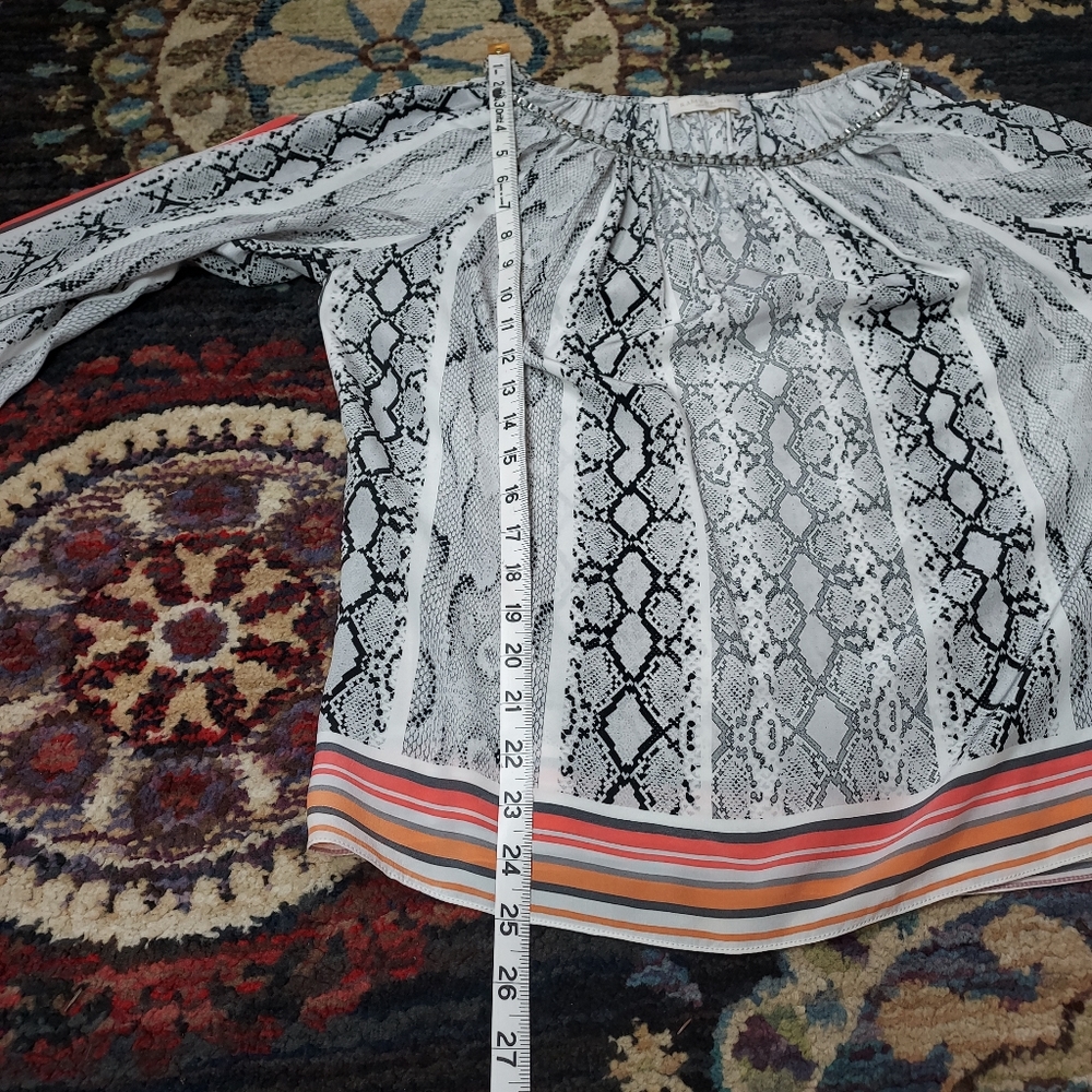 Ramy Brook 100% Silk Snakeskin Print Python Chain… - image 8